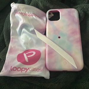 Tye dye righty loopy case for iPhone 11